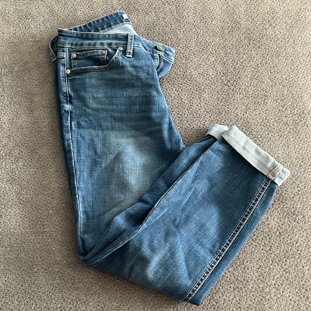 Lauren Conrad size 10 cuffed skinny jeans